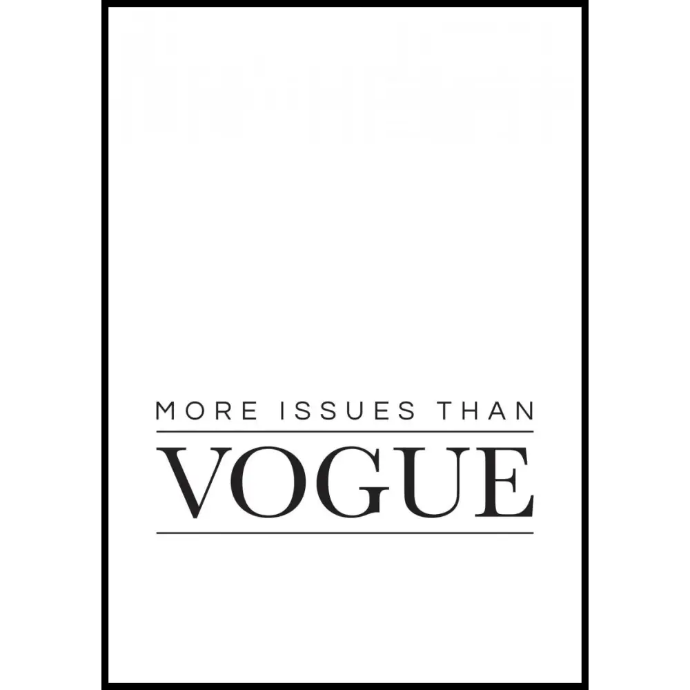 Vogue Poster