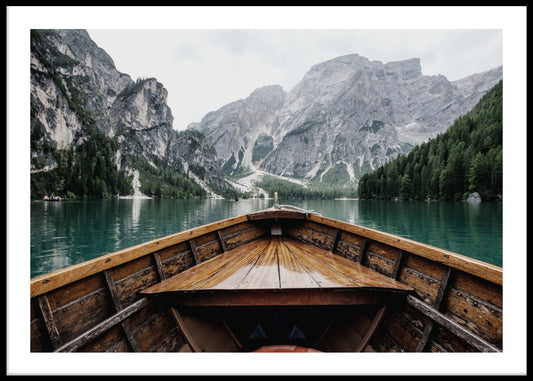 Boat in Lake No2 Poster