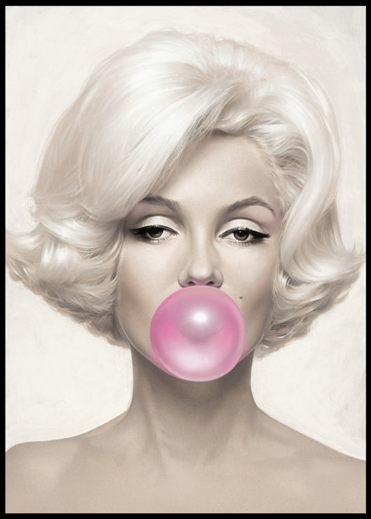 Marilyn Monroe Bubblegum Poster