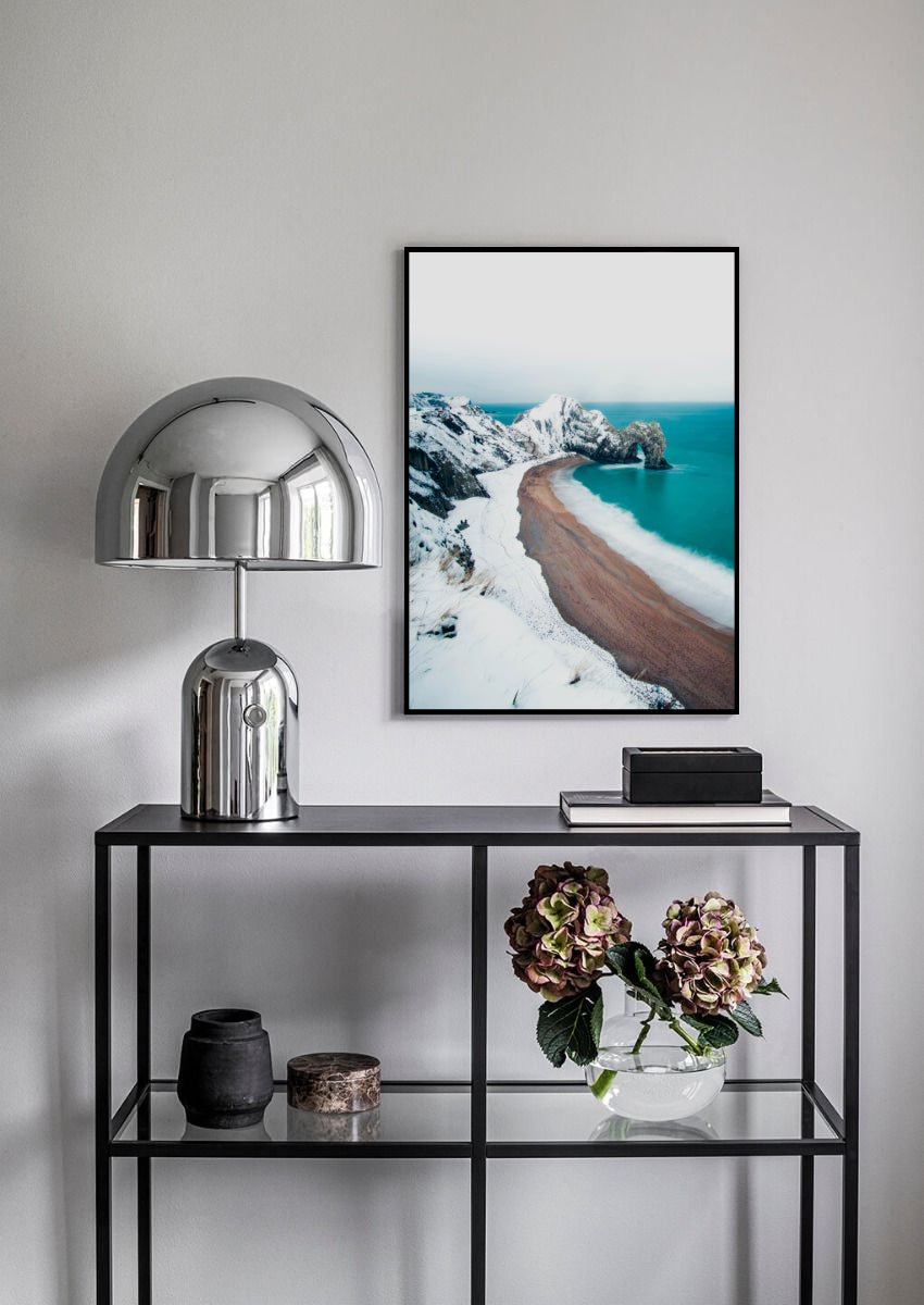 Snowy Beach Poster