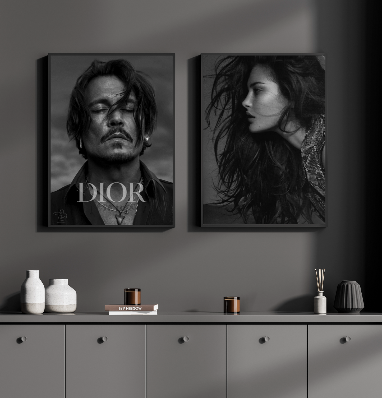 Dior x Johnny Depp Canvasposter (Limited Edition)