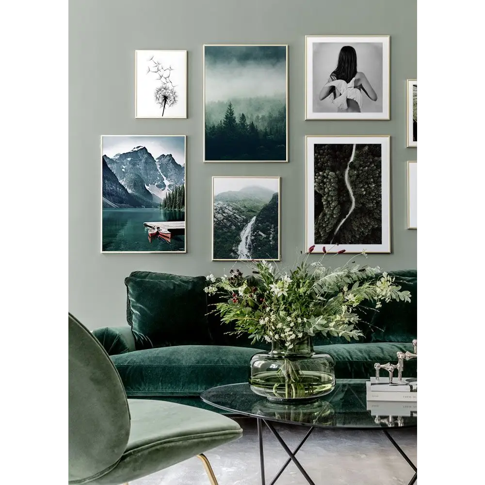 Canoes In The Lake Poster