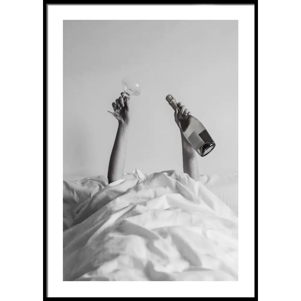 Champagne In Bed
