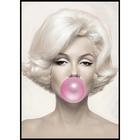 Marilyn Monroe Bubblegum Poster