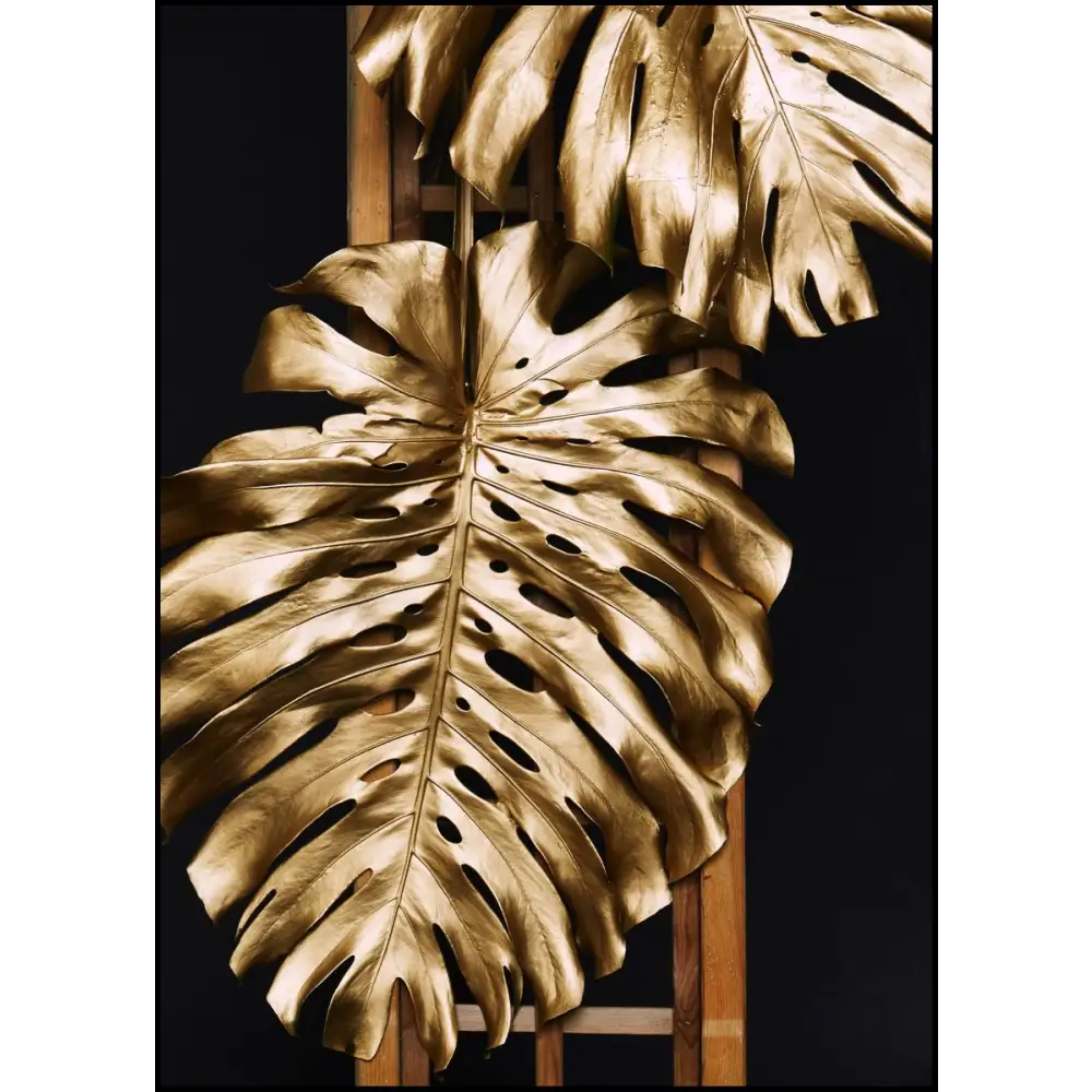 Monstera Gold Poster