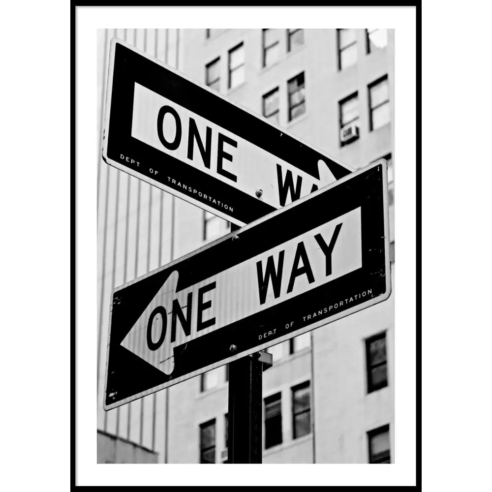One Way Poster