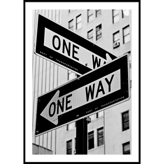 One Way Poster