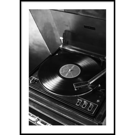 Vintage Record Player Poster