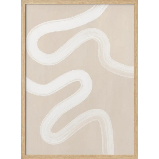 White Brush Stroke Poster - 2551323